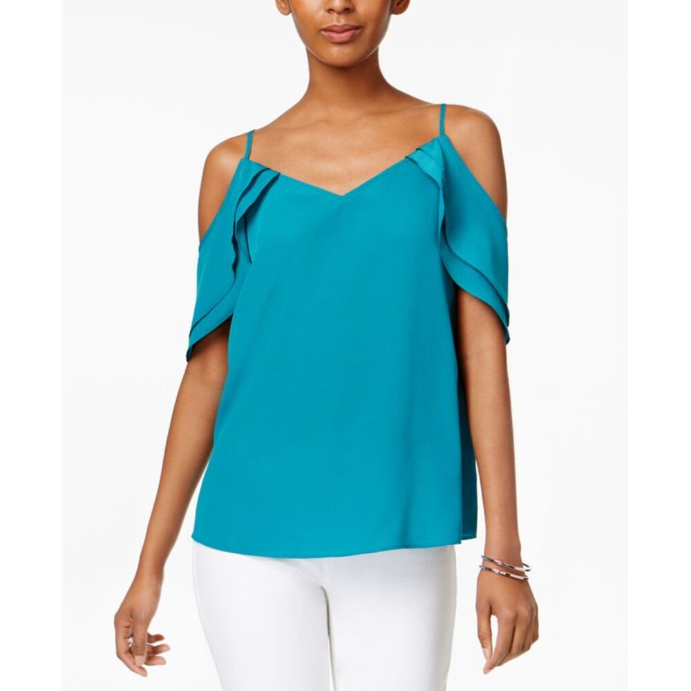Bar III Cold Shoulder Top